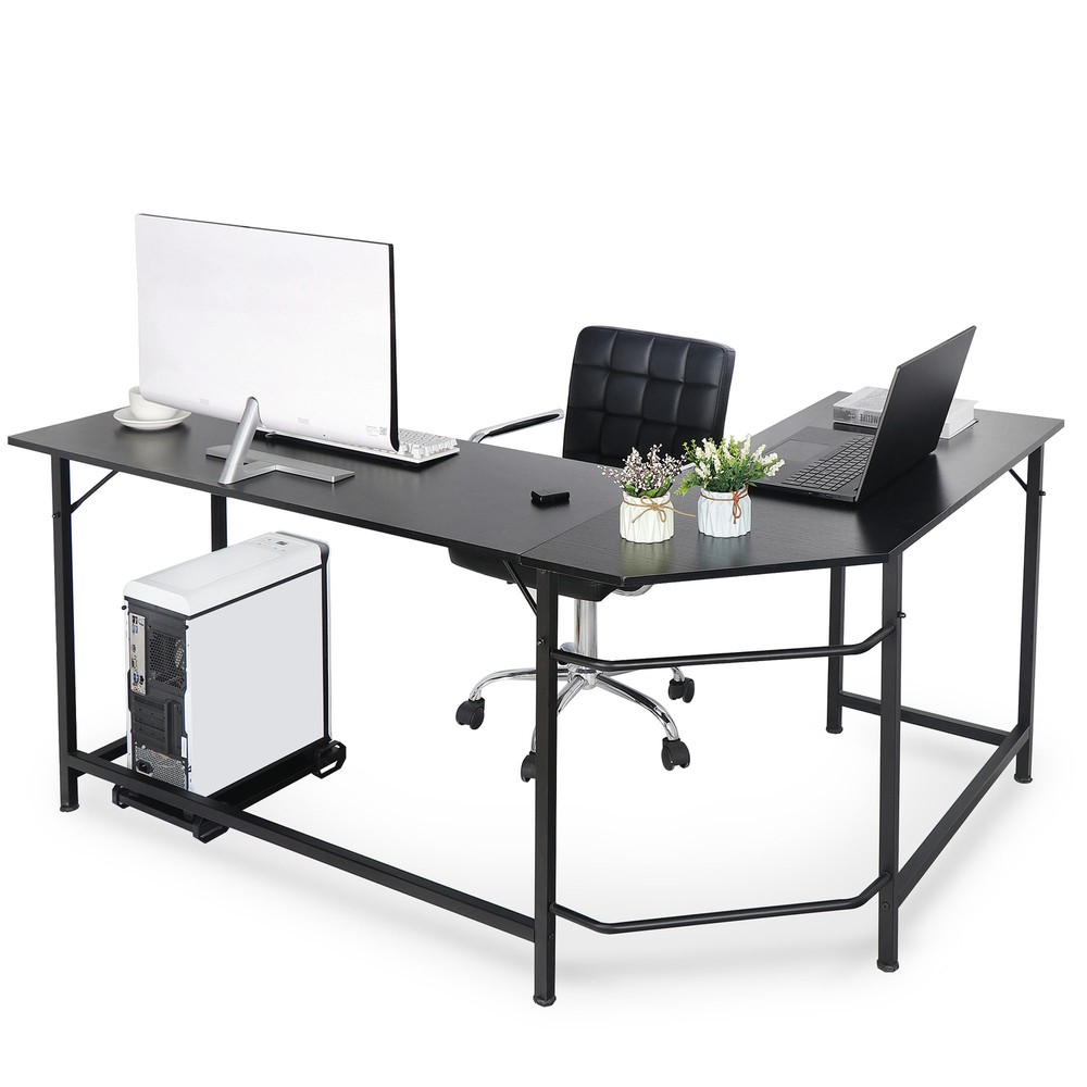 66" L-Shaped Desk Corner Computer Gaming Laptop Table Workstation Home Office