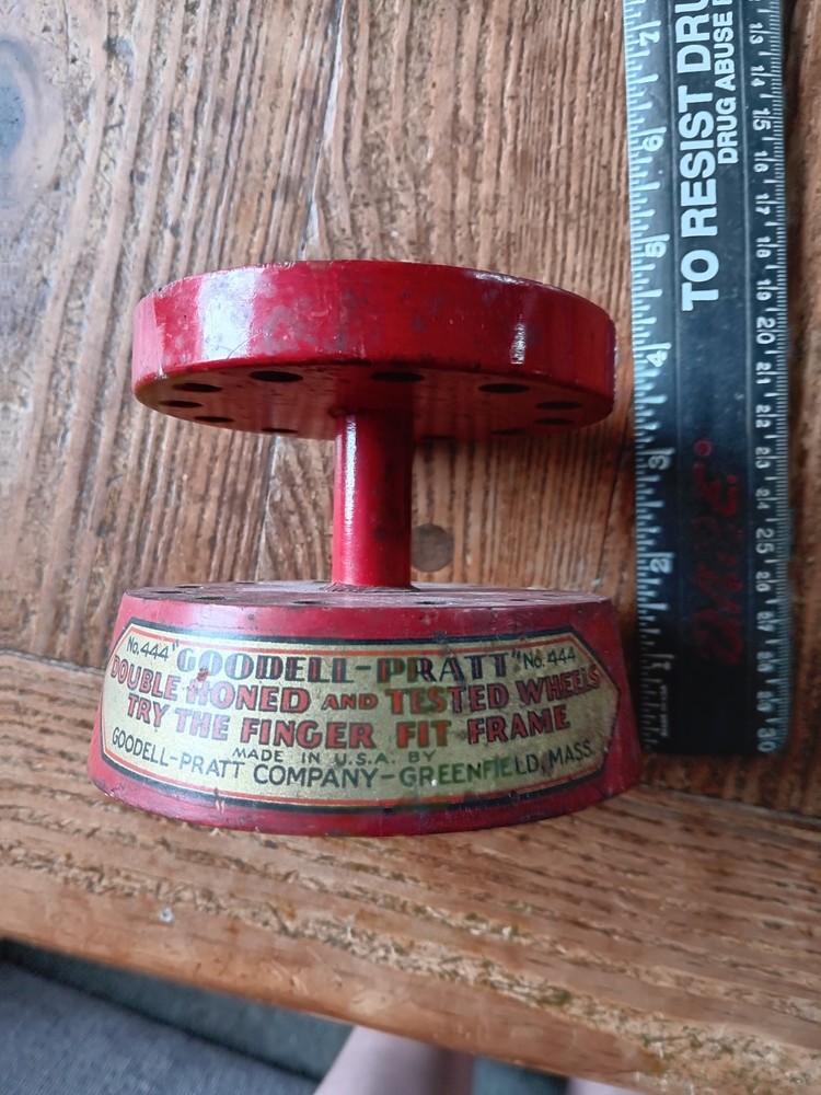 vintage Goodell Pratt red hardware store display