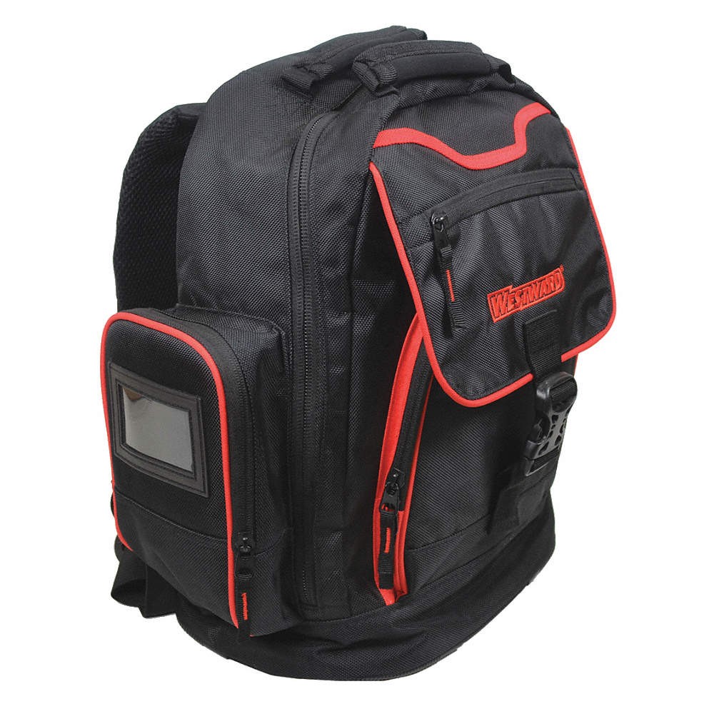 WESTWARD 32PJ48 Tool Backpack,Polyester,General Purpose 32PJ48