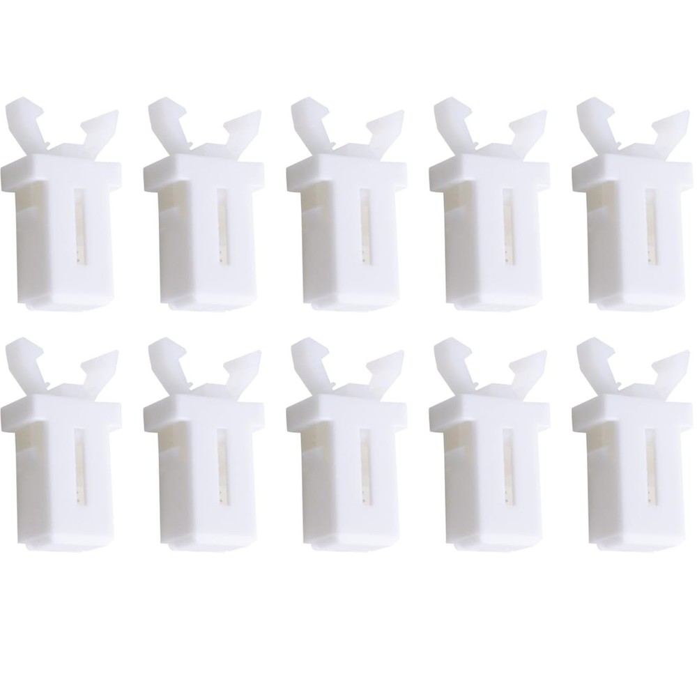 10 PCS White Trash Can Lock Replacement Kit Spring Press Buckle Touch Top