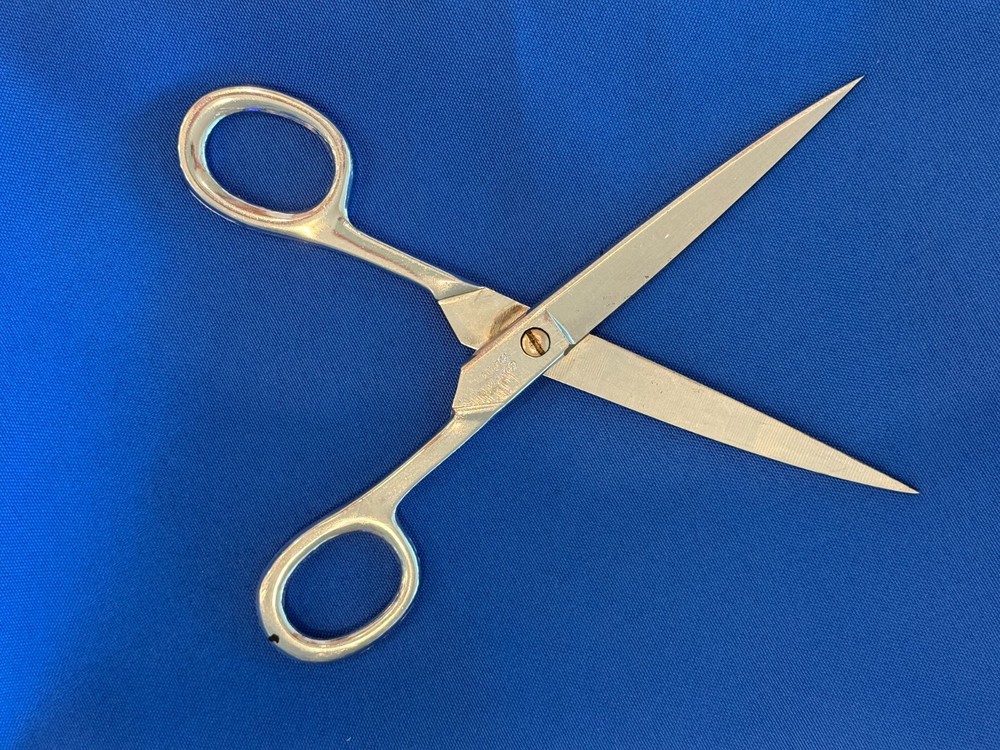 Vintage COMPTON COLT MADE IN USA 8" sharp Straight Shears Scissors