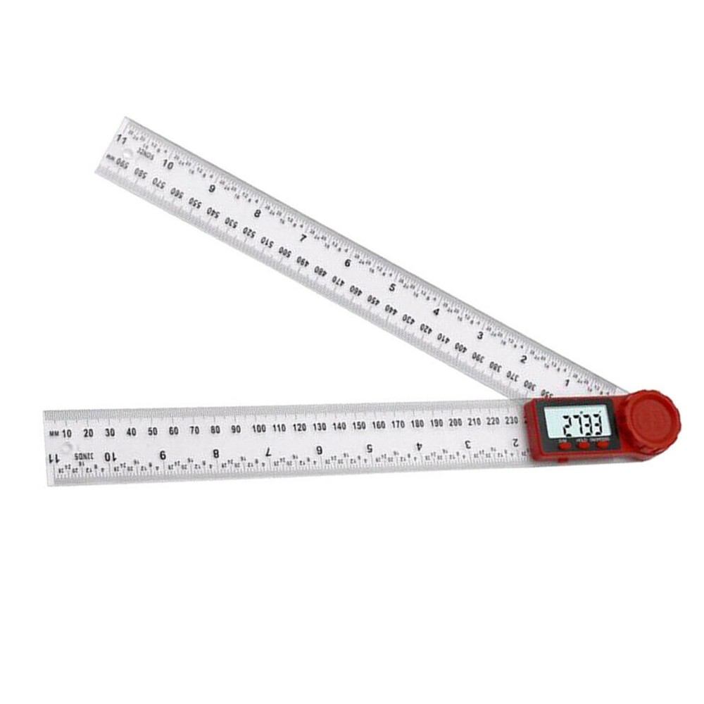0-360° Electronic Digital Angle Finder 8" Protractor Ruler Stainless LCD 200mm
