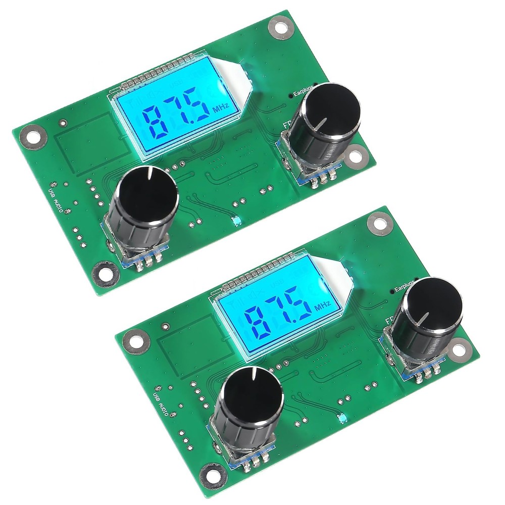 2pcs Digital FM Receiver Module, DC 3V-5V Radio Receiver Module Digital Stere...
