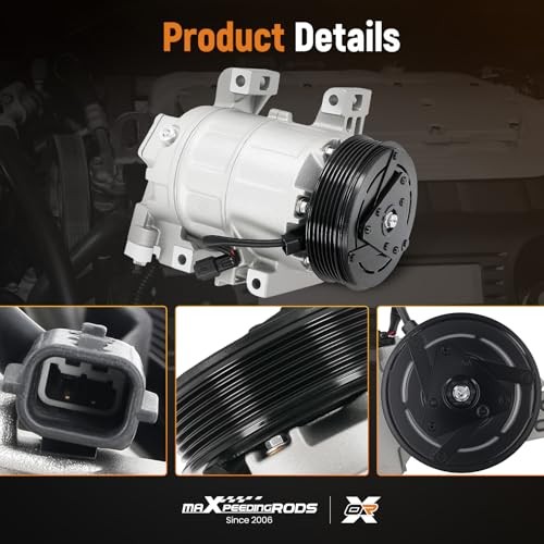 maXpeedingrods Air Conditioner AC Compressor with Clutch Compatible with