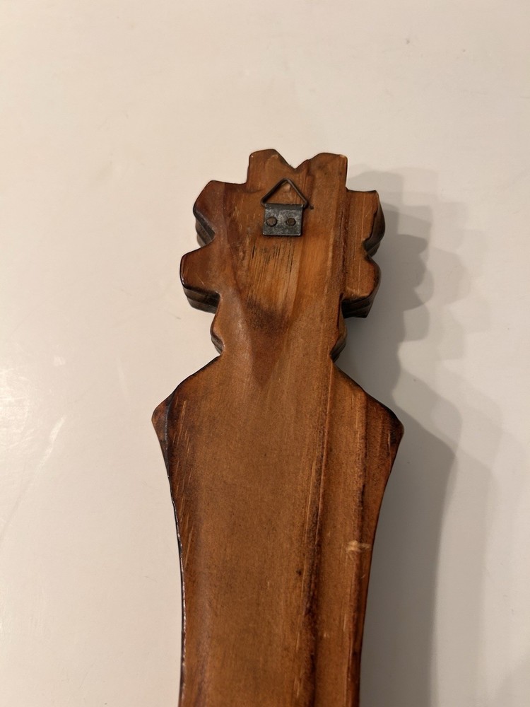 Vintage Carved Oak Wall Hanging Barometer