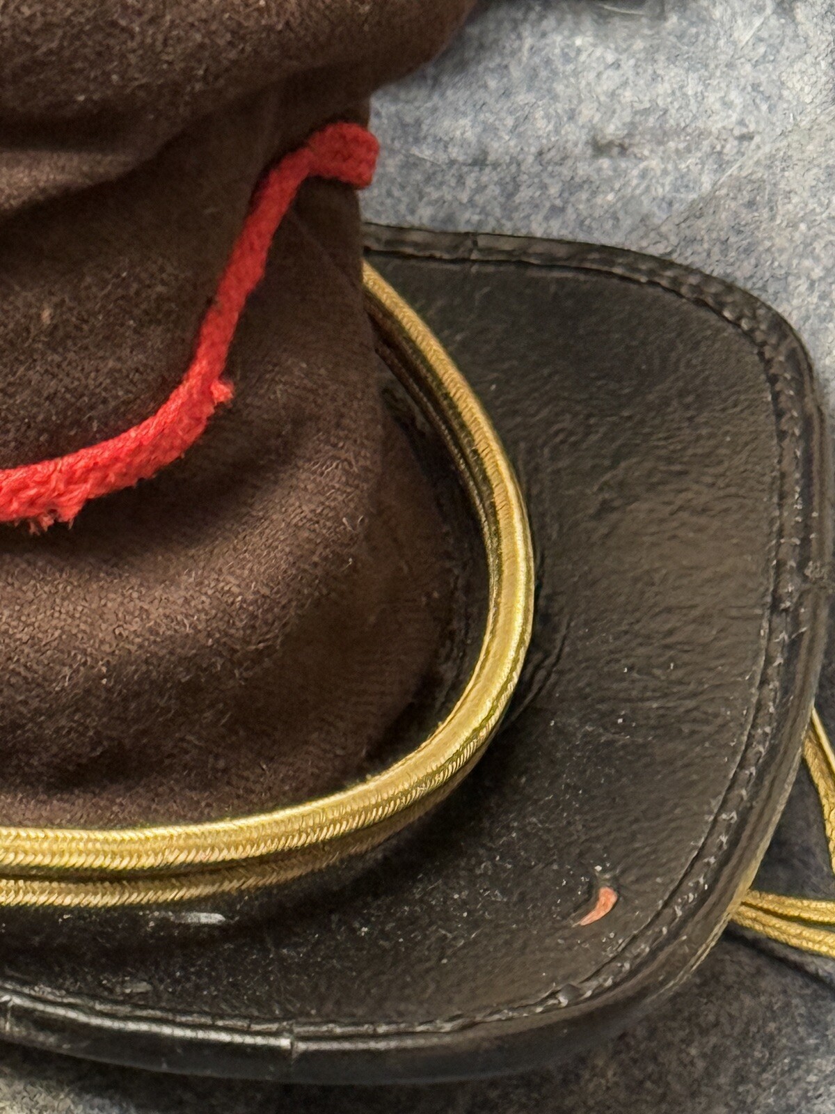 AUTHENTIC CIVIL WAR CONFEDERATE CSA HEAVY ARTILLERY CO. C FORAGE CAP HAT KEPI