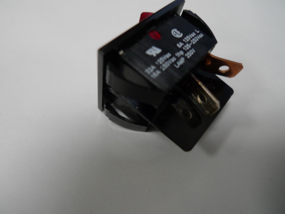 Switch Illuminated Toggle On/Off DPST Arrow 250VAC 16A 1HP