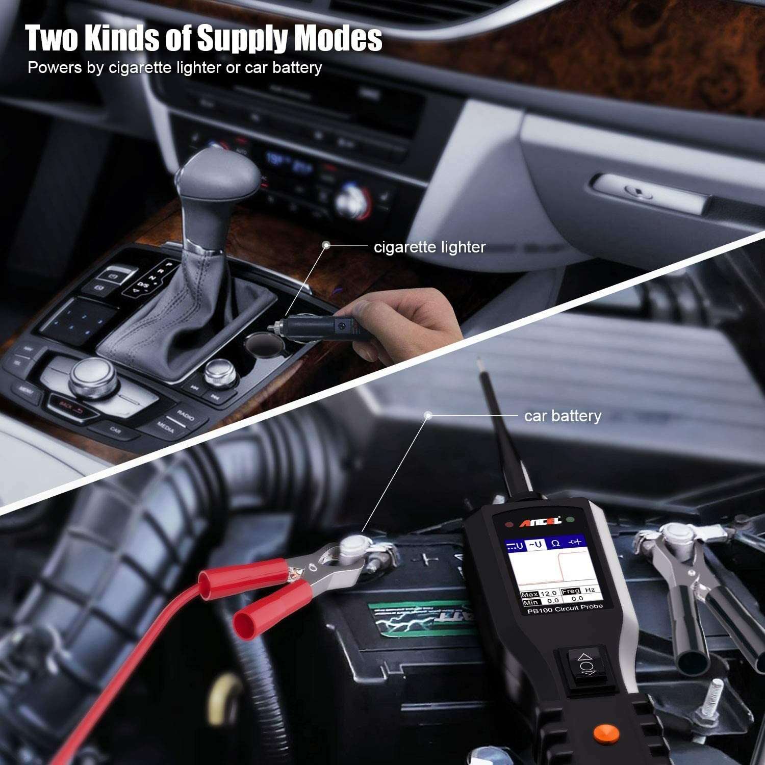 Ancel PB100 Circuit Tester Probe Electrical System Car Diagnostic Tool 12V 24V