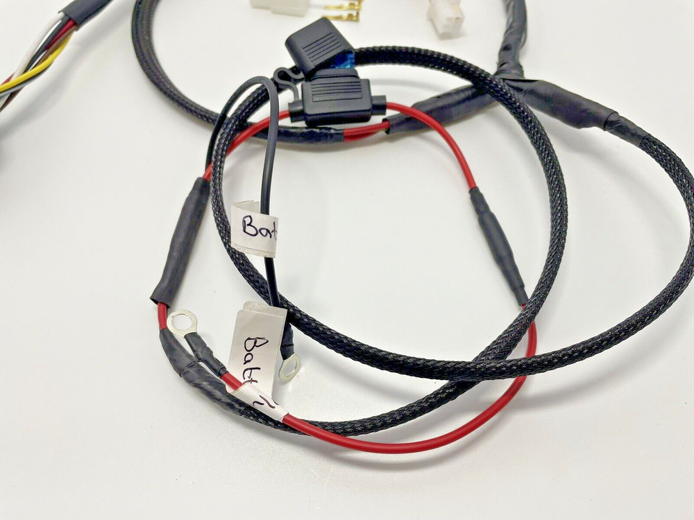 headlight wiring kit high / low beam / off handlebar switch motorcycle universal