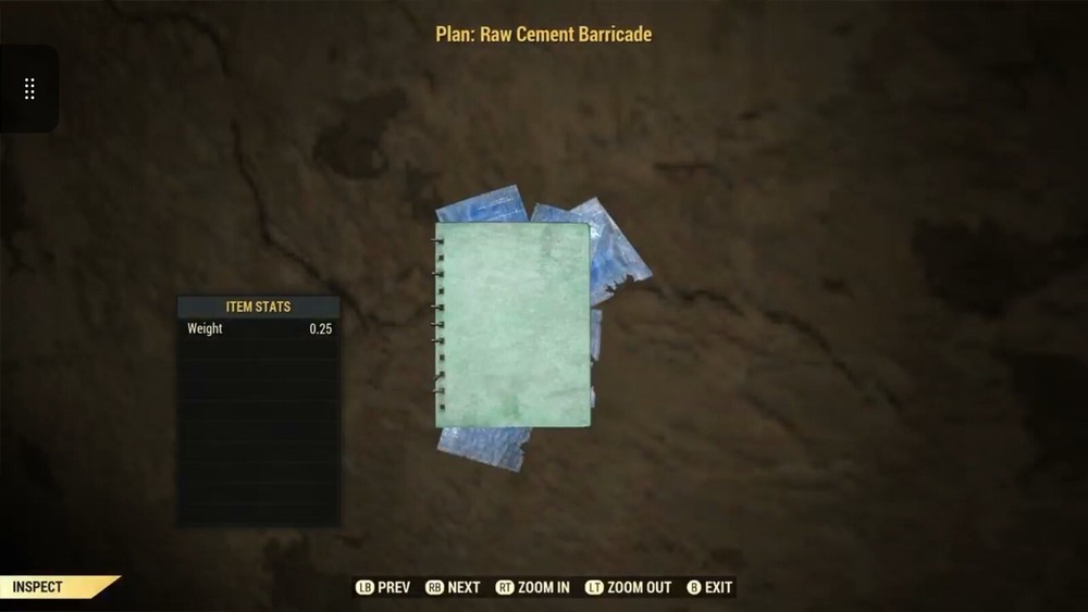 (Xbox) Raw Cement Barricade Plan