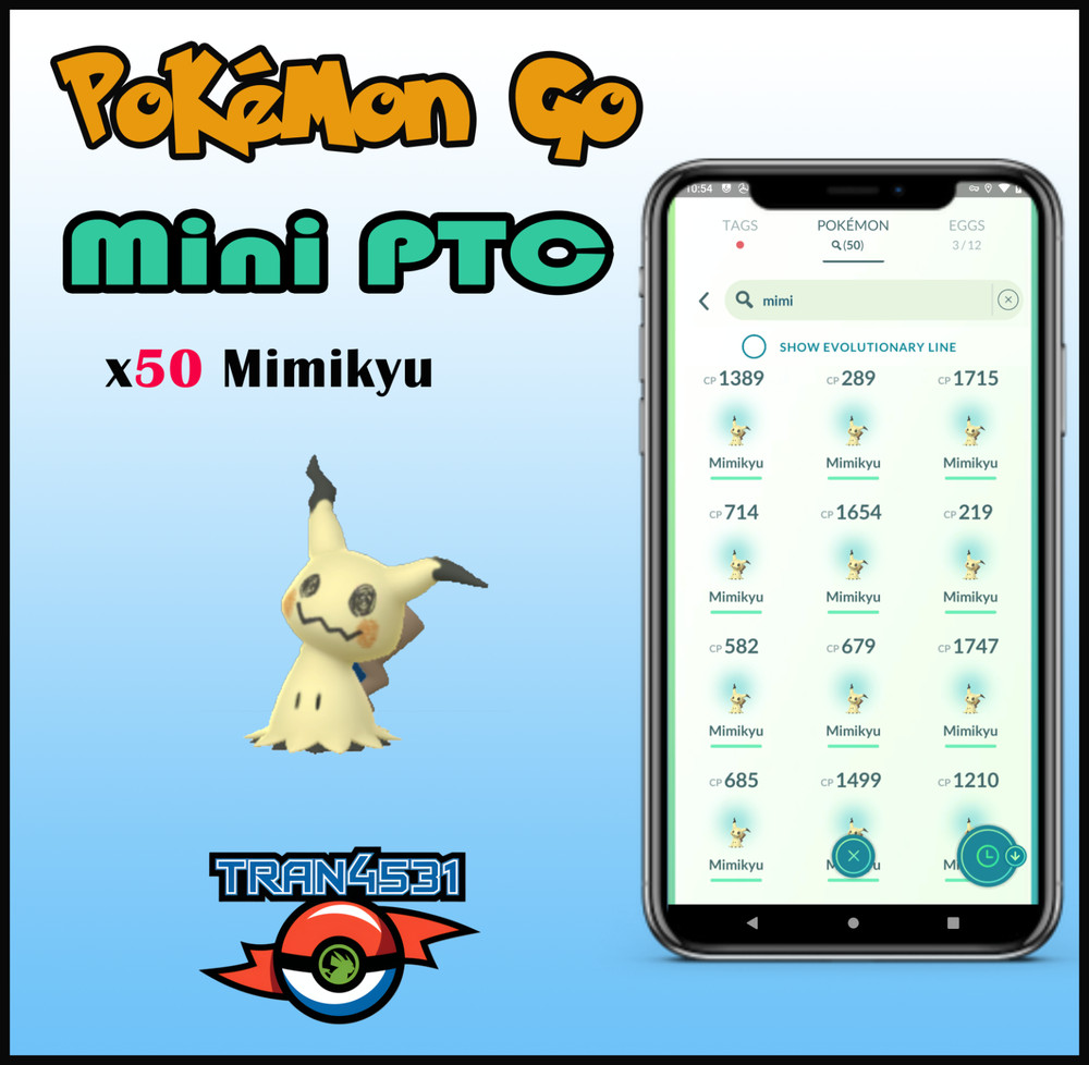 Mimikyu x50 - Mini PTC 80k Stardust