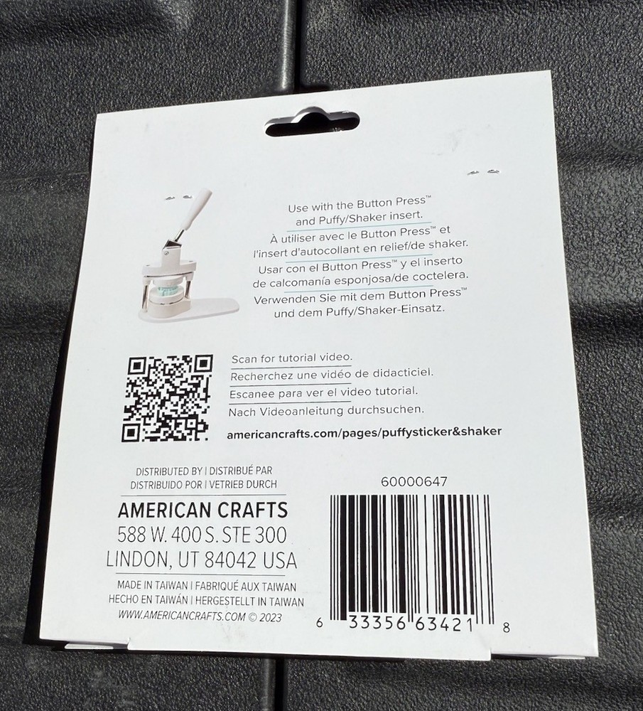 We R Makers Button Press Puffy Sticker Refills 30pcs