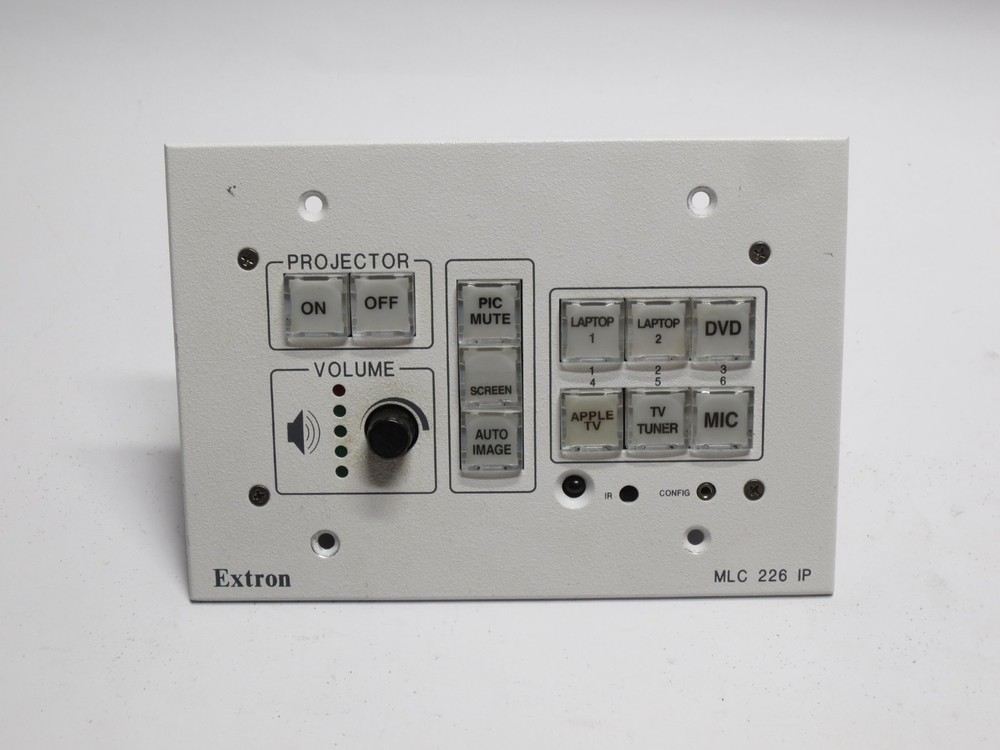 Extron MLC 226 IP MediaLink Controller Enhanced Control Panel (White)