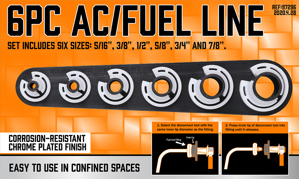 6pc Quick Disconnect Tool Set AC Fuel Line Transmission Parts GM Ford Chrysler