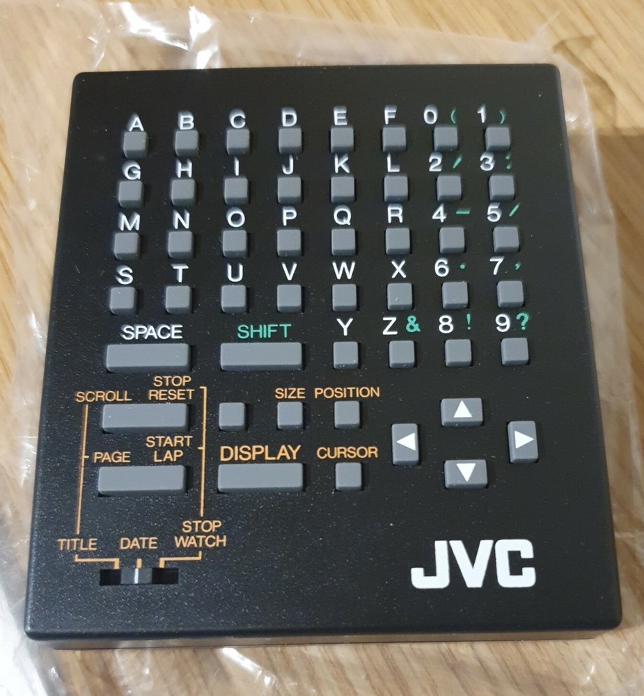 JVC Character Generator CG-C7E Compact Video Camera Accessory