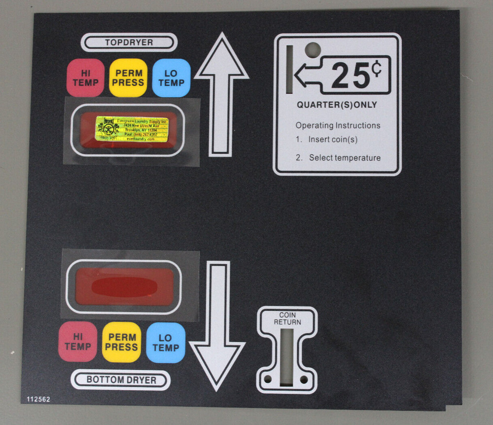 112562 ADC-330 Stack Dryers TouchPad For American Dryer