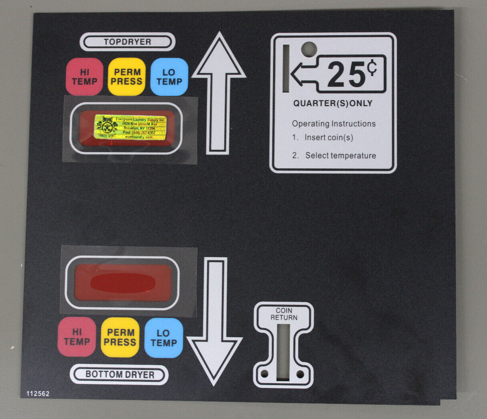 112562 ADC-330 Stack Dryers TouchPad For American Dryer