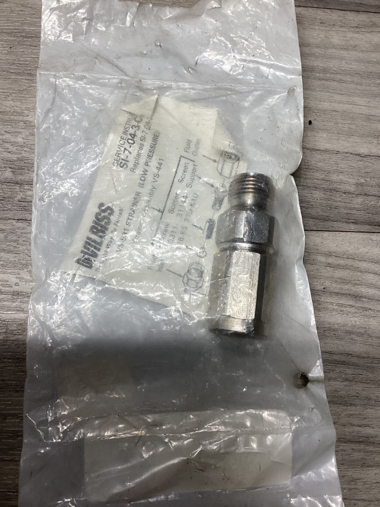 DeVilbiss VS-531 Low Pressure Fluid Strainer Assembly 300 PSI #110N60