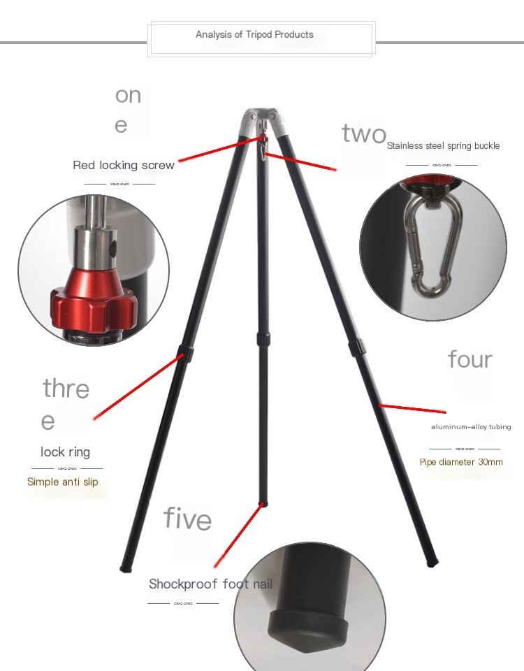 Stable Adjustable AZ Mount & Extendable Aluminum Tripod for Telescopes