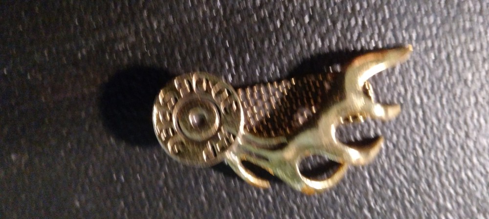 BRASS ANTLER HAT PIN / CLIP NEW