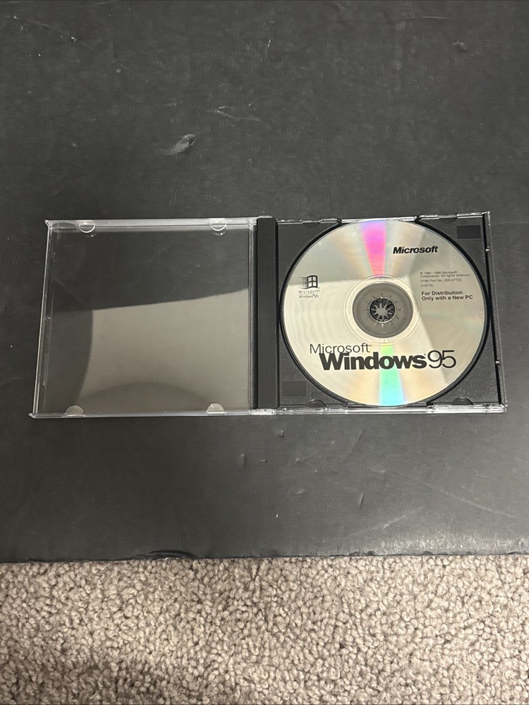 Microsoft Windows 95 PC Software NO KEY INCLUDED 1995 OEM