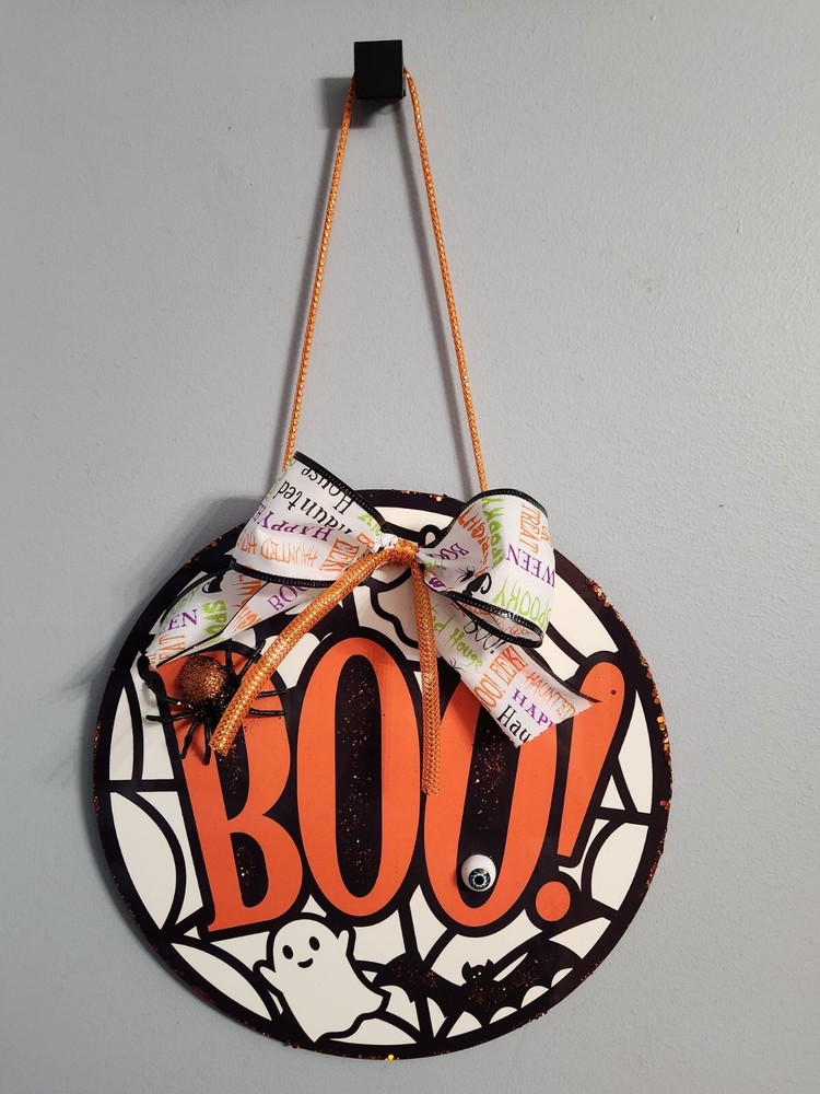 Hello Pumpkin 12 inch MDF backing (pressed wood) custom made sign