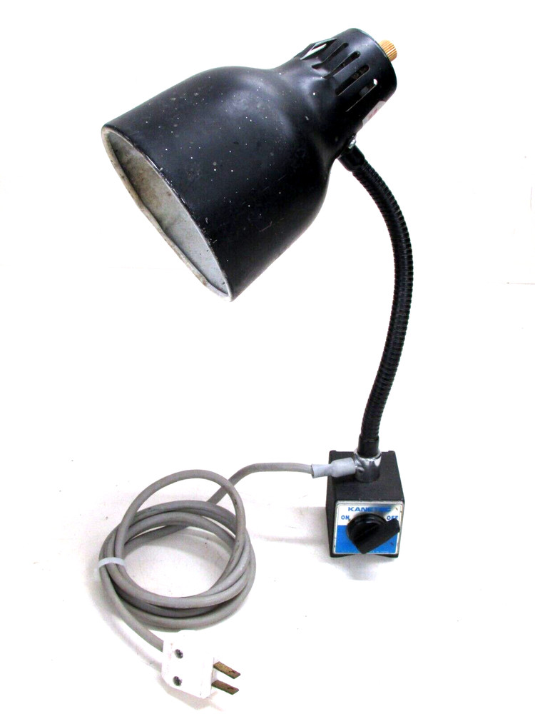 KANETEC MAGNETIC BASE w/ ADJUSTABLE WORK LIGHT, for drill press or other machine