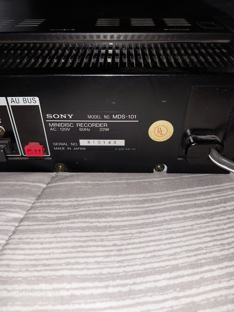 Sony MDS-101 Minidisc Recorder