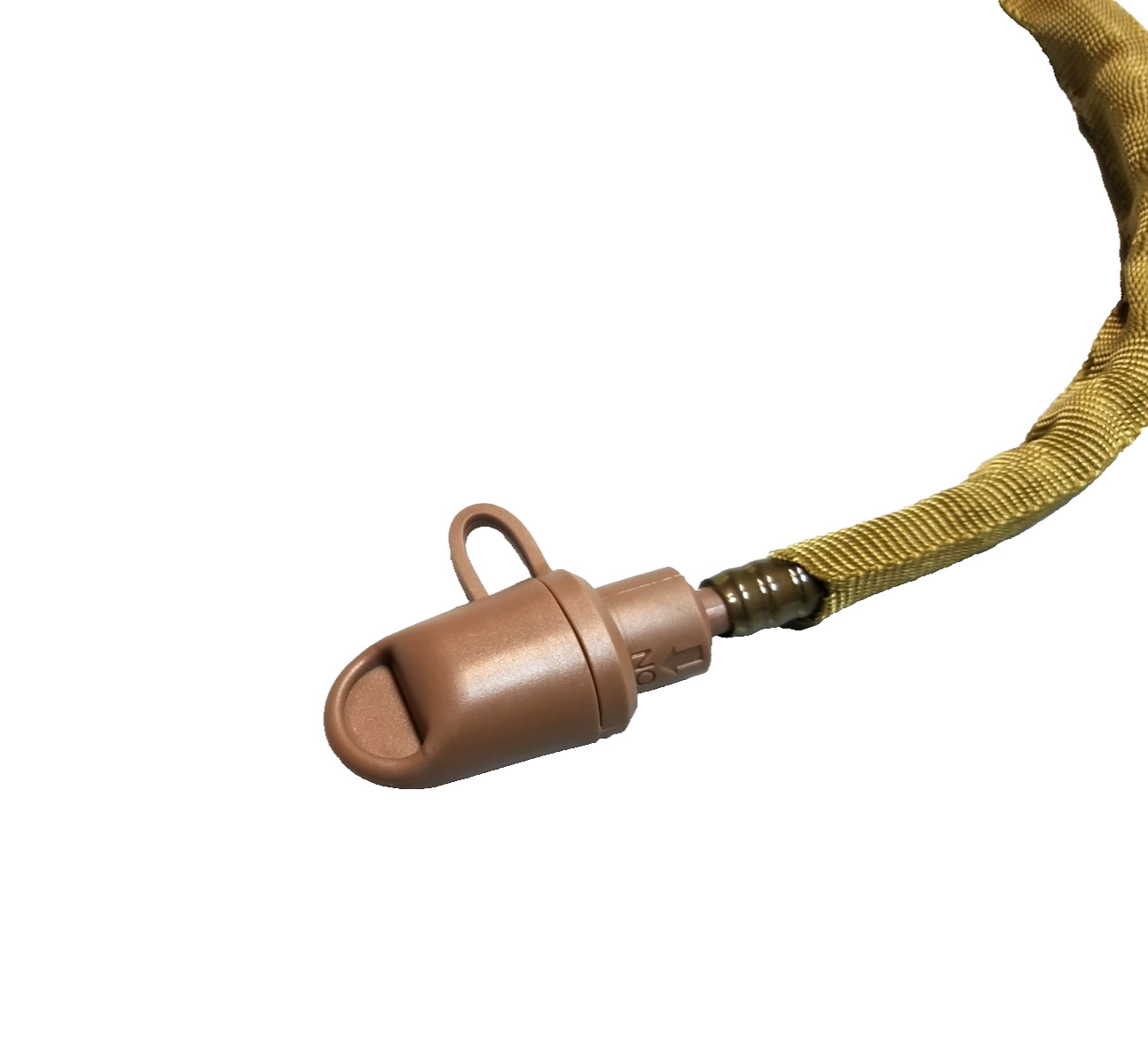 3L 106oz Hydration Bladder w Tube & Bite Valve Green / Coyote 18"L x 6.75"W NIB