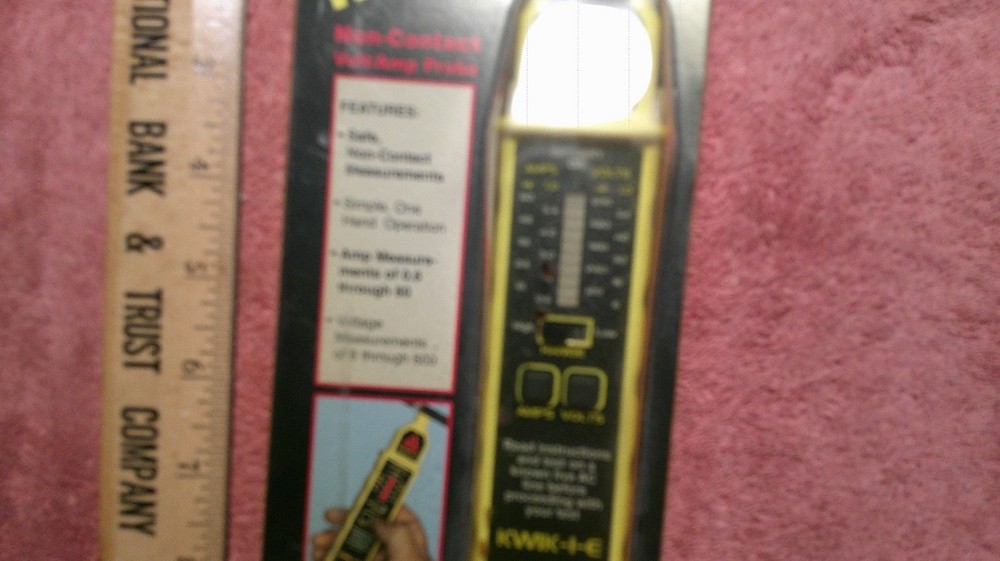 Amprobe Kwik-I-E Cat II Non-Contact Volt/Amp Probe~ Nos