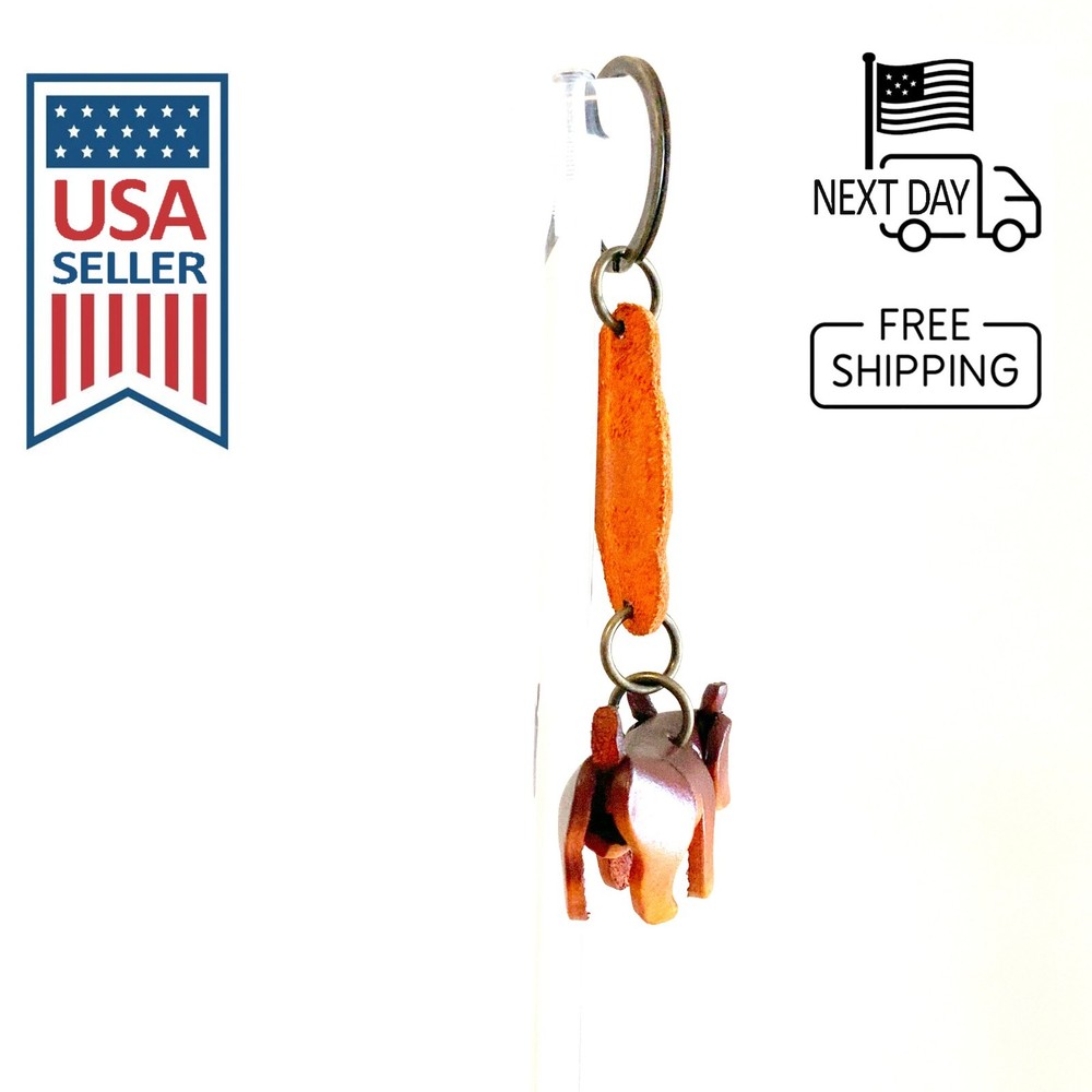 Bull Terrier Handmade Leather Keyring