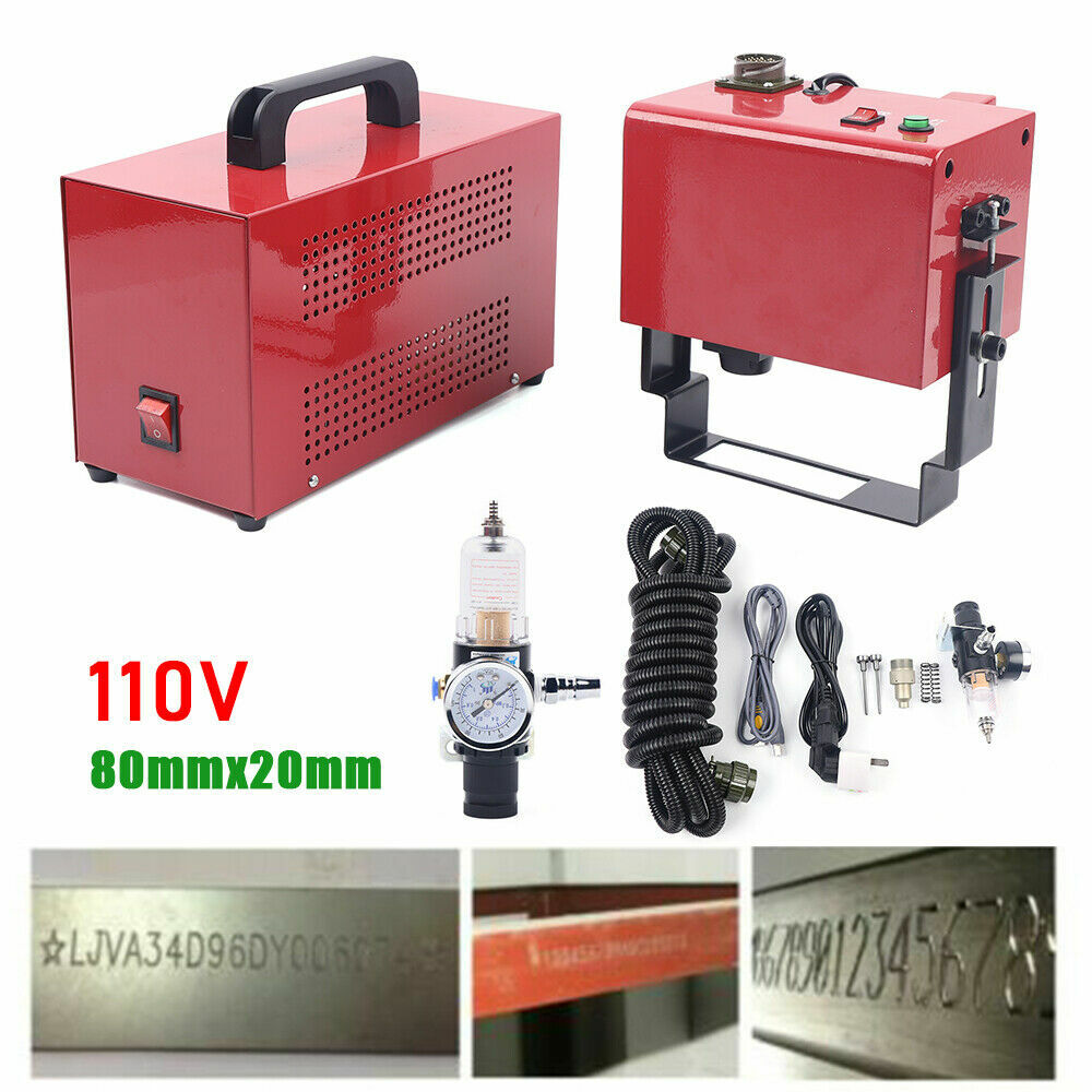 300W 110V KT-PH03 Pneumatic Dot Peen Marking Machine for VIN Code Chassis Number