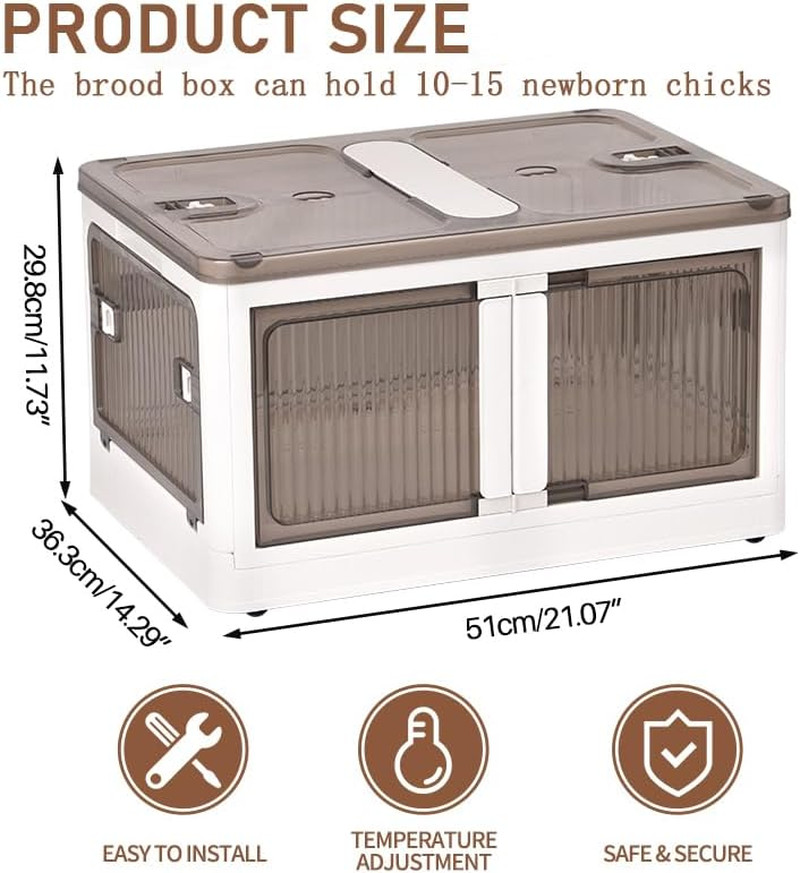 Brooder Box for Chicks Quail Brooder Box with Thermostat Poultry Heater Breeding