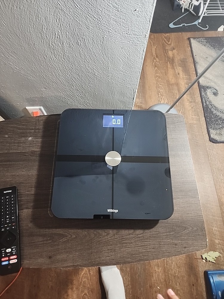 WITHINGS Smart Body Analyzer Scale WS-50 Black Wifi Bluetooth BMI Tracker On App