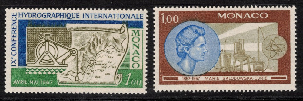 MONACO Scott 672 673 Mint NH