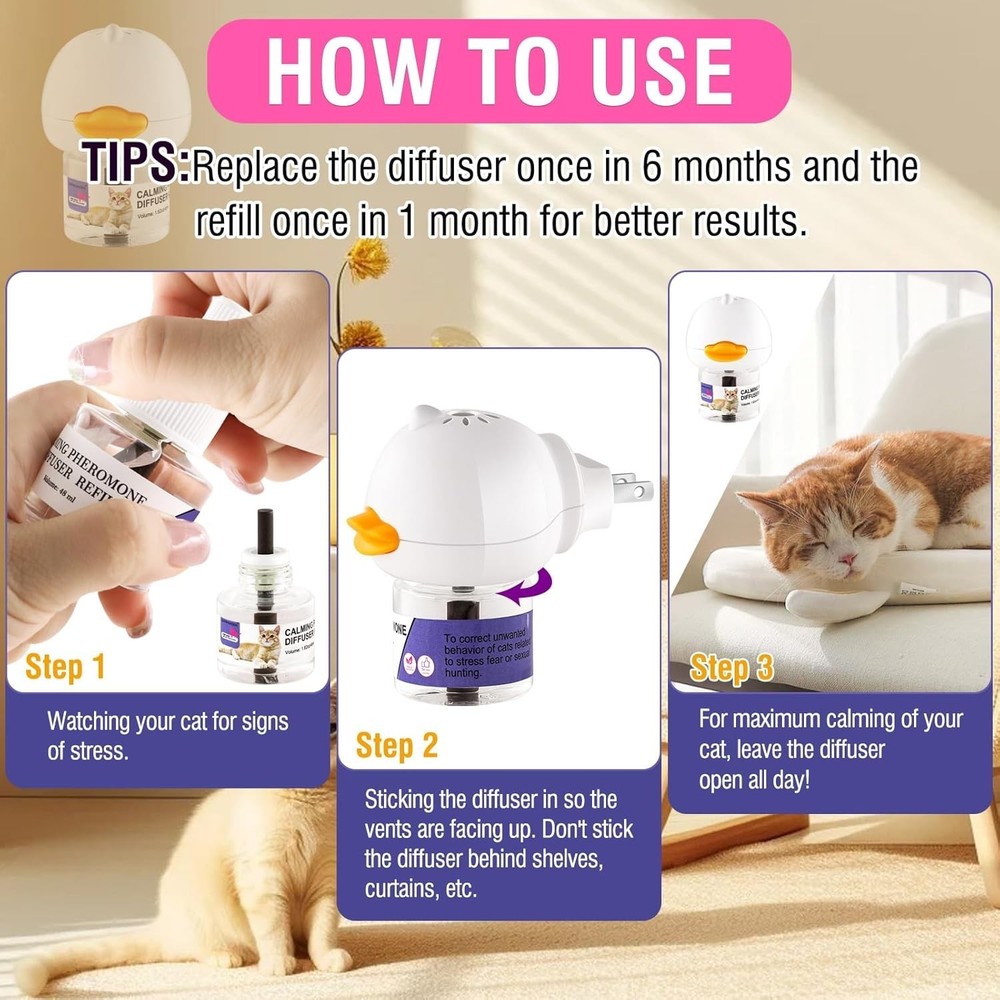 New MLOVE Therapet MD Pheromone Cat Diffuser – Helps Promote Relaxed Behavior