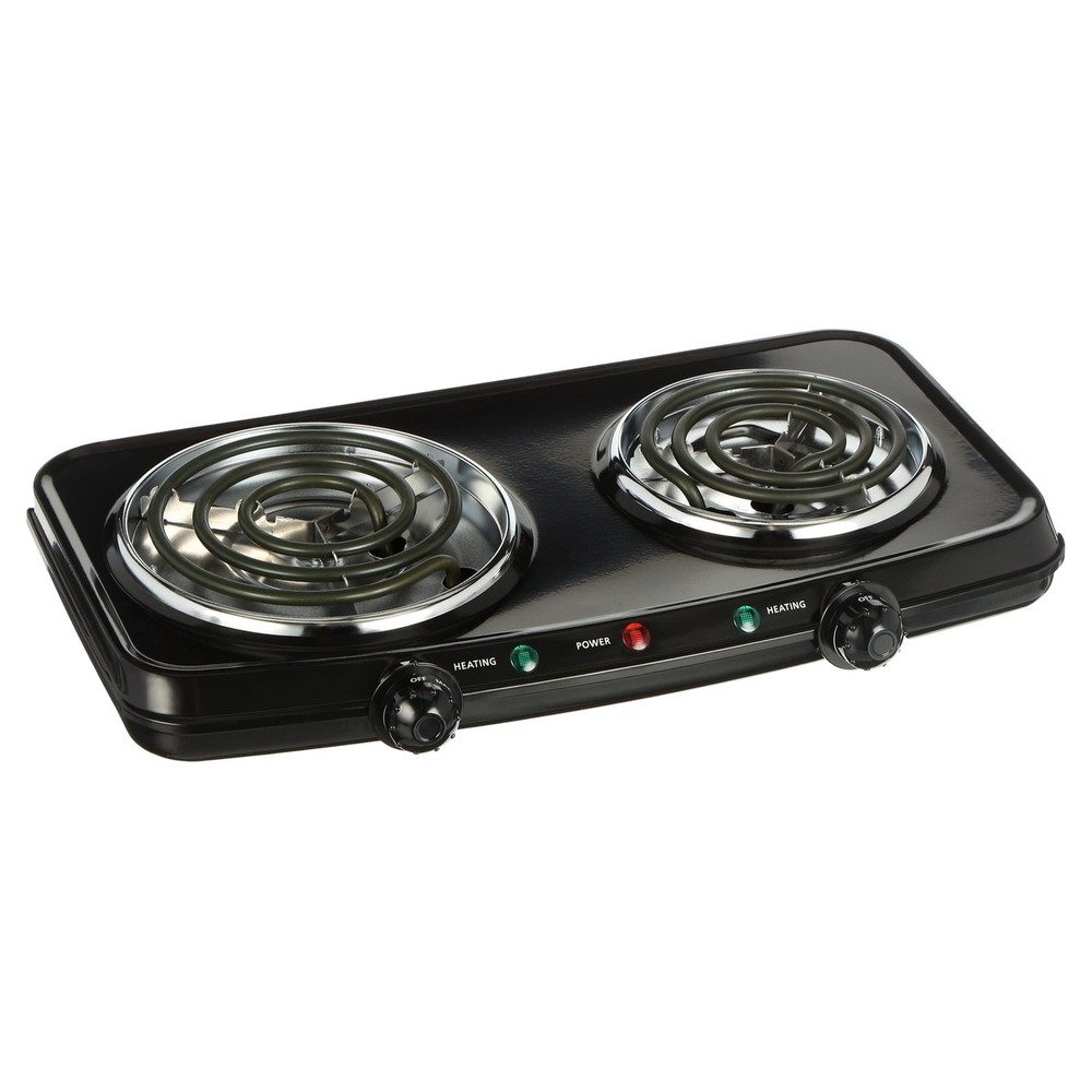Double Burner Portable Easy To Cook Adjustable Temperature Control Kitchen Cook