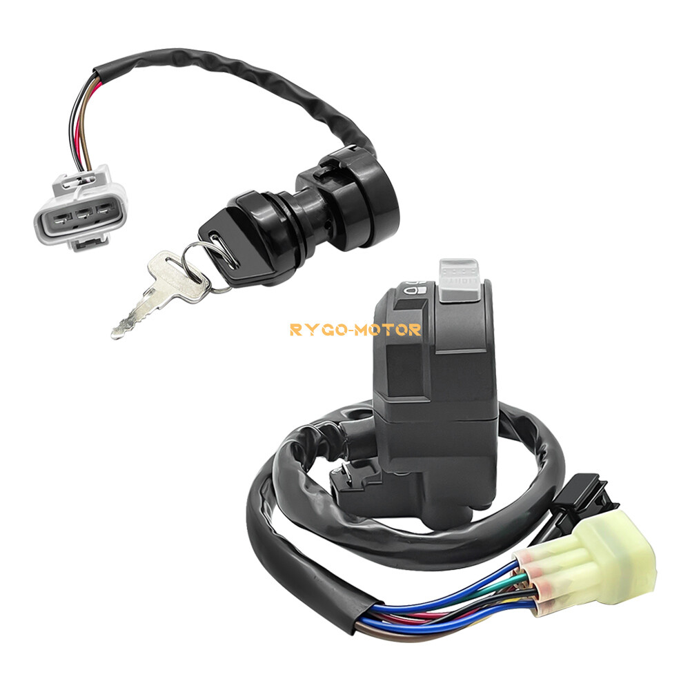 Start Stop Headlight Switch & Ignition Key Switch for Yamaha Grizzly 660 YFM660F