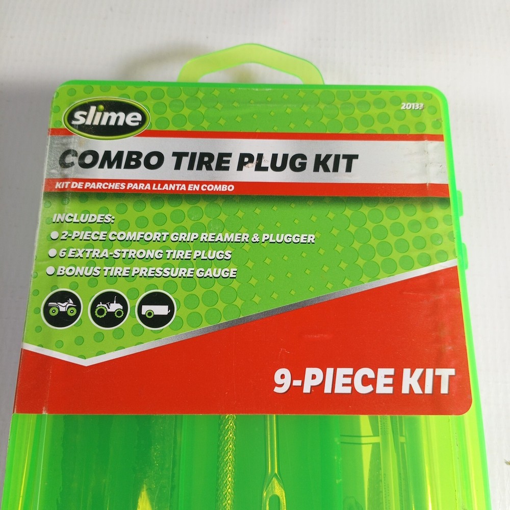 Slime 9pc Kit Combo Tire Plug Kit with Case - Model #20133