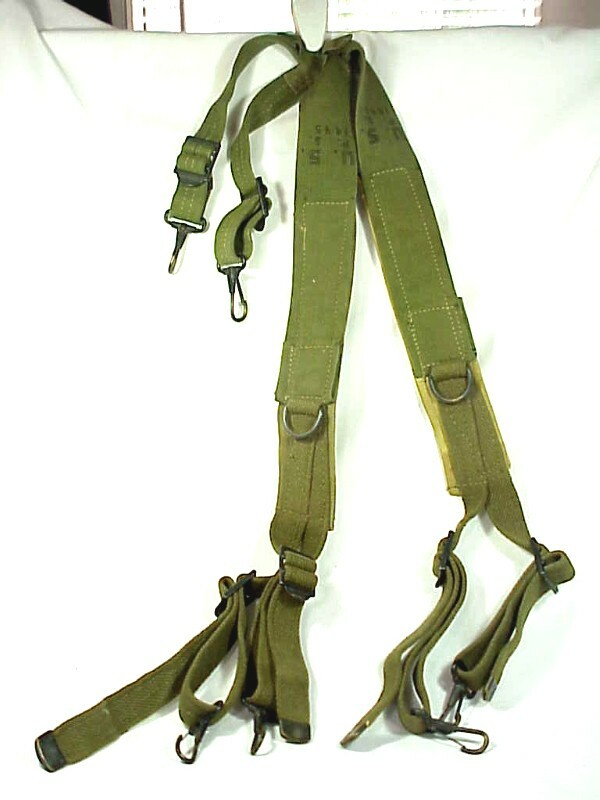 original W.W. II - U.S. ARMY Model 1936 FIELD SUSPENDERS Dated 1945
