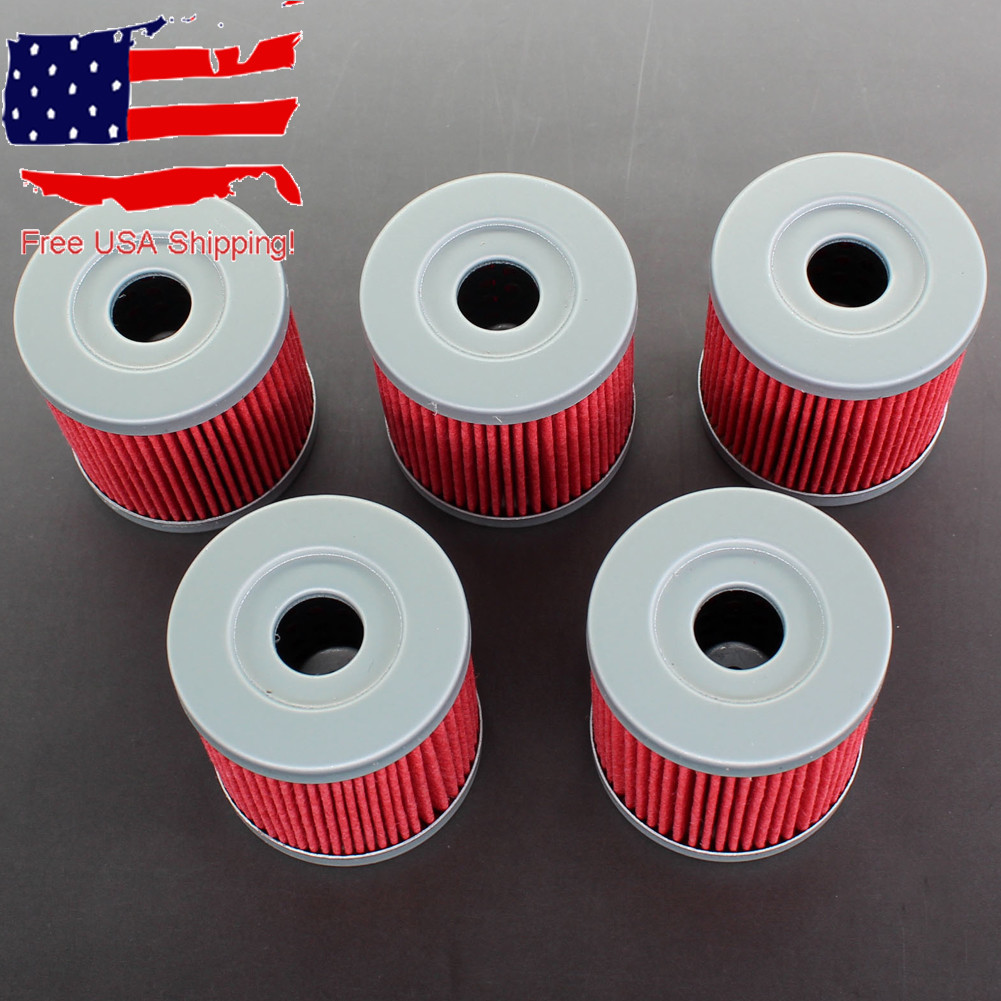 5x Oil Filter For Suzuki LTZ400 LT-Z400 Quadsport 2003 2004 2005 2006 2007-2009