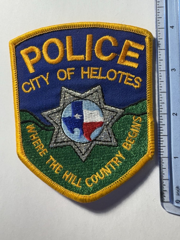 Helotes Texas Police Patch ~ Style 1