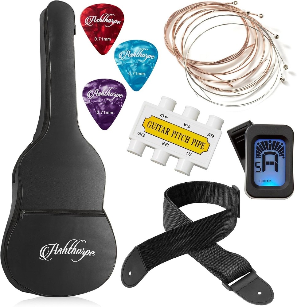 Beginner Acoustic Guitar Package - Starter Bundle Kit & Accessories