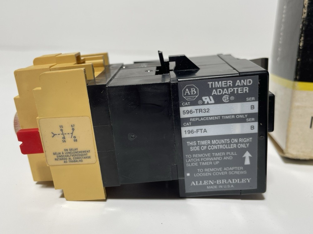 Allen Bradley 596-TR32 with 196-FTA Pneumatic Timer with Base