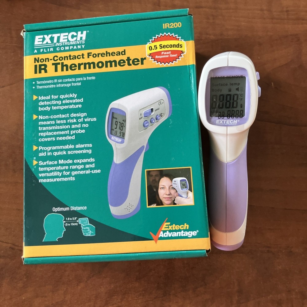 ExTech Instruments IR200 Non-Contact Forehead Infrared Handheld Thermometer