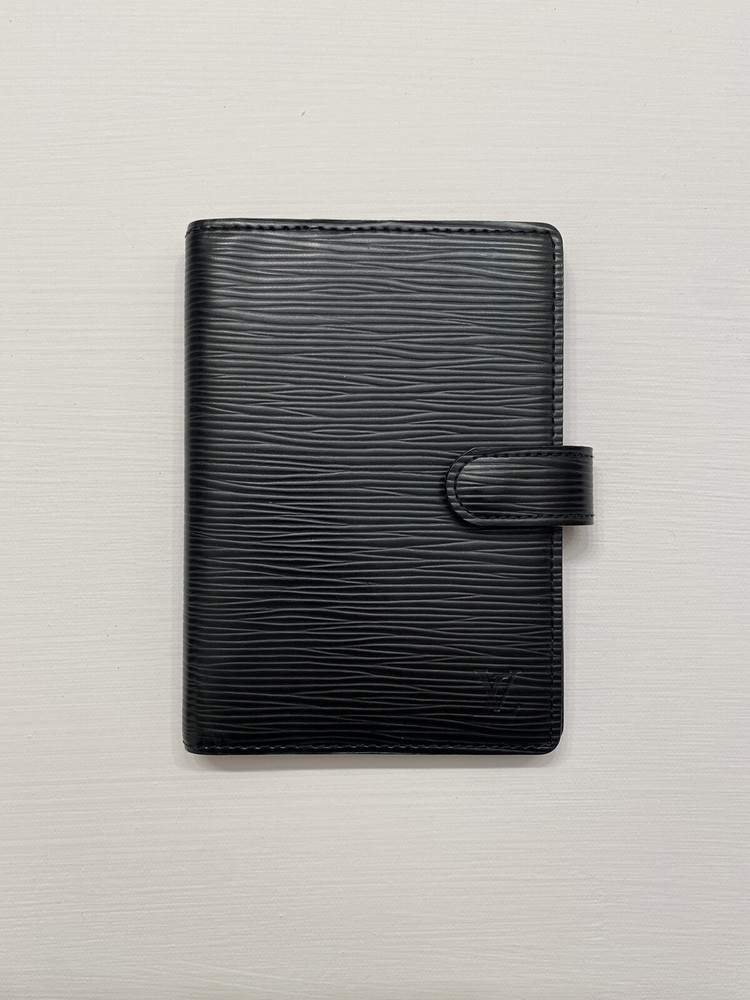 Louis Vuitton Black Epi Small Ring Agenda PM