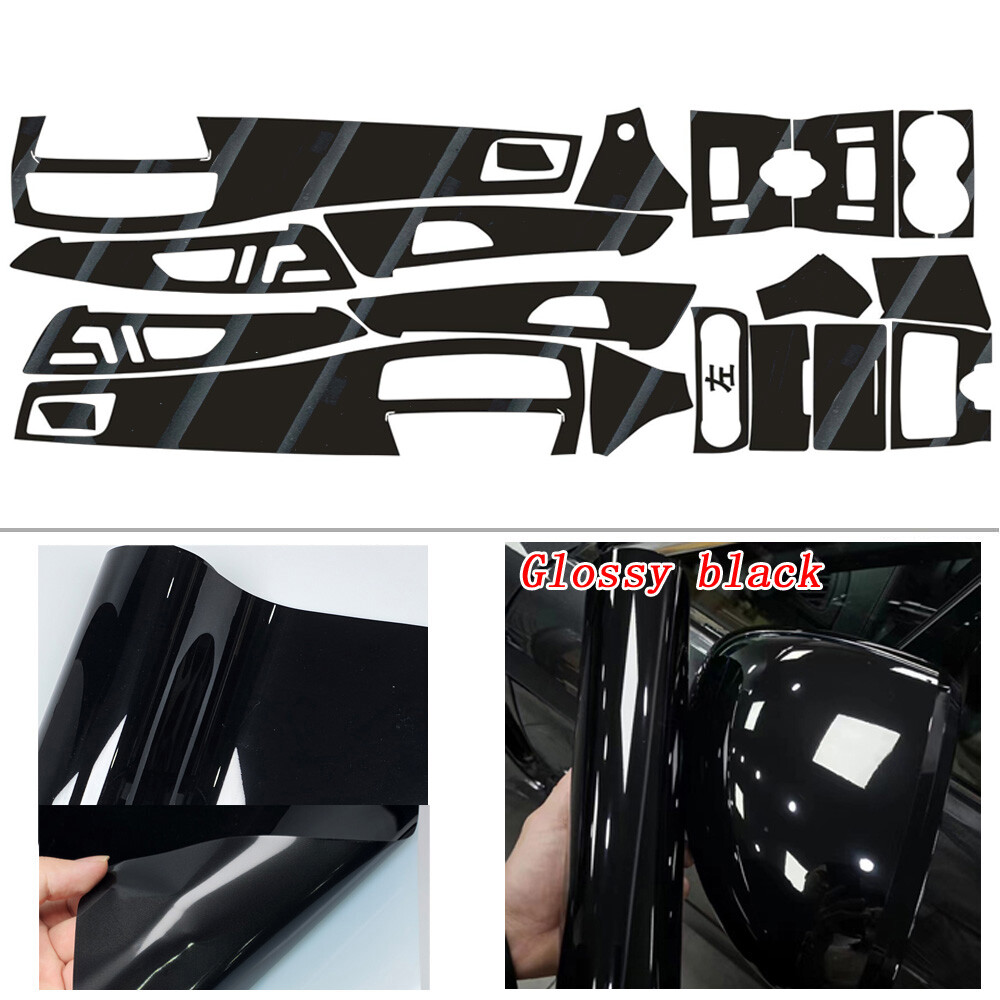 For Mercedes Benz CLS W218 2012-17 glossy black Pattern Interior DIY Trim Decals