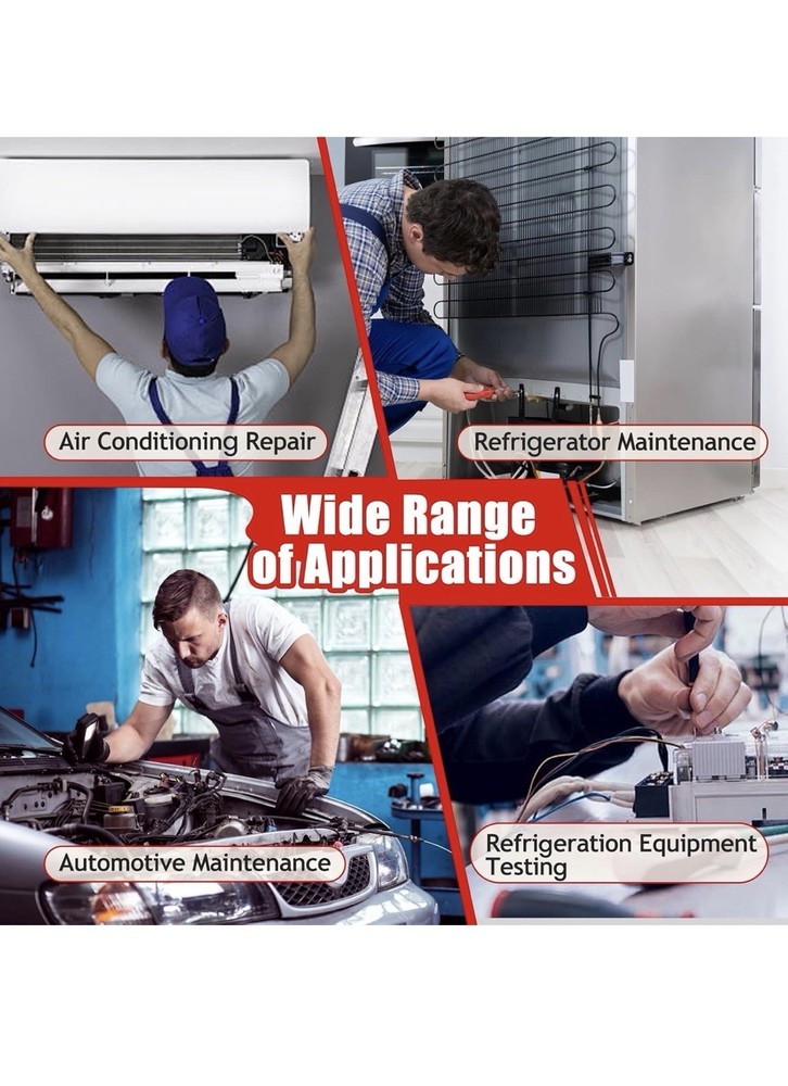 ROGVOG RVD-1 Digital Leak Detector Heated Diode Adjustable Sensitivity for Refr…