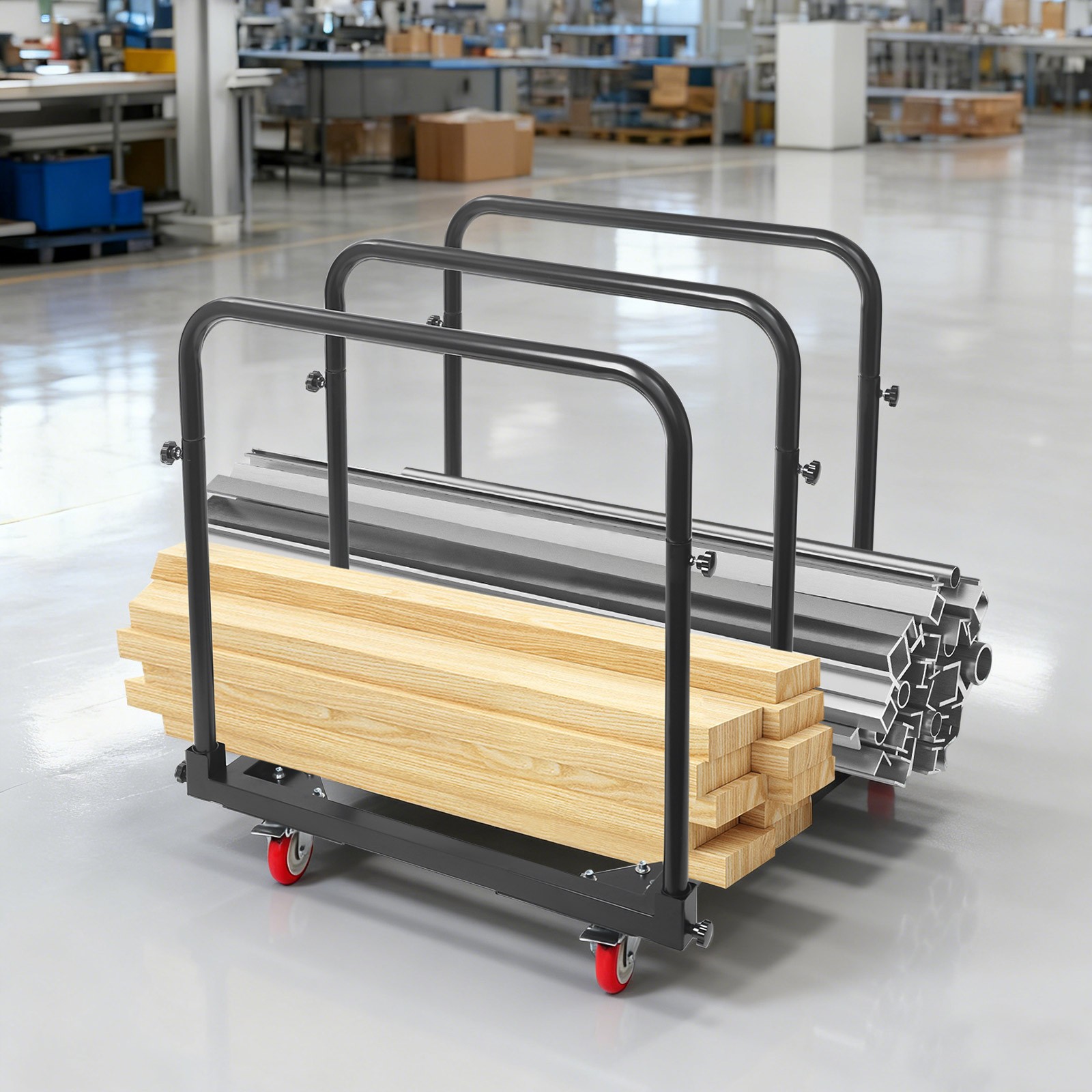 Panel Cart Heavy Duty Shipping Trolley 1400 lbs Loading Transporting Truck Tool