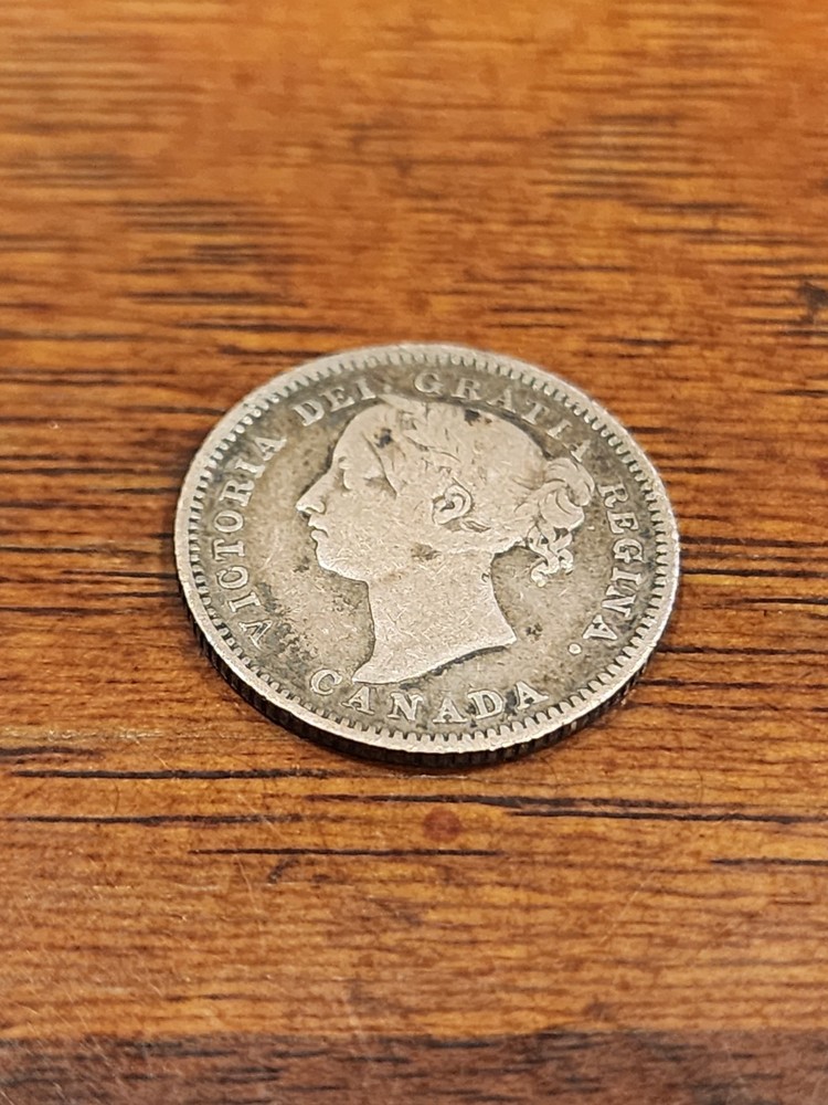 1888 Canada 10 Cents Silver Coin